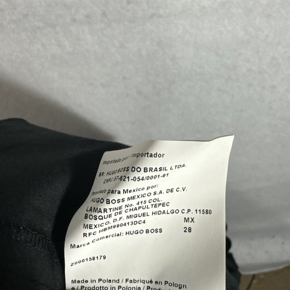 Hugo Boss Womens Shirt Dress size 10 Black Long Sleeve Belt Polished Cotton - Picture 8 of 15